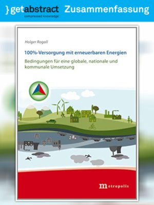 cover image of 100%-Versorgung mit erneuerbaren Energien (Zusammenfassung)